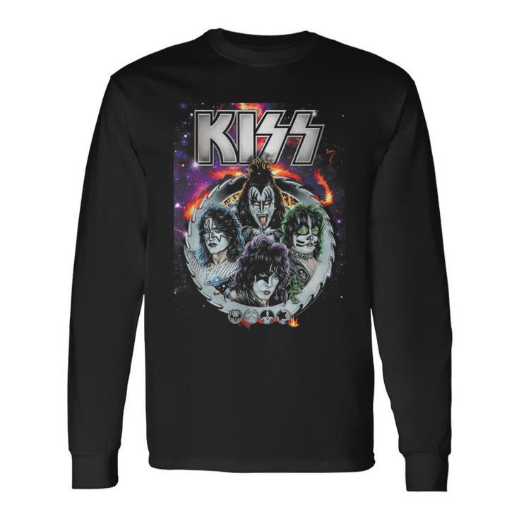 Kiss Galactic Portrait Langarmshirts Geschenkideen