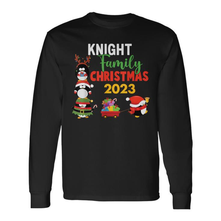 Knight Family Name Knight Family Christmas Long Sleeve T-Shirt Gifts ideas
