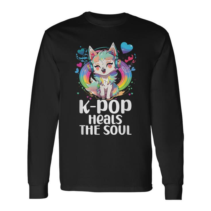 Kpop Items Bias Wolf Korean Pop Merch K-Pop Merchandise Long Sleeve T-Shirt