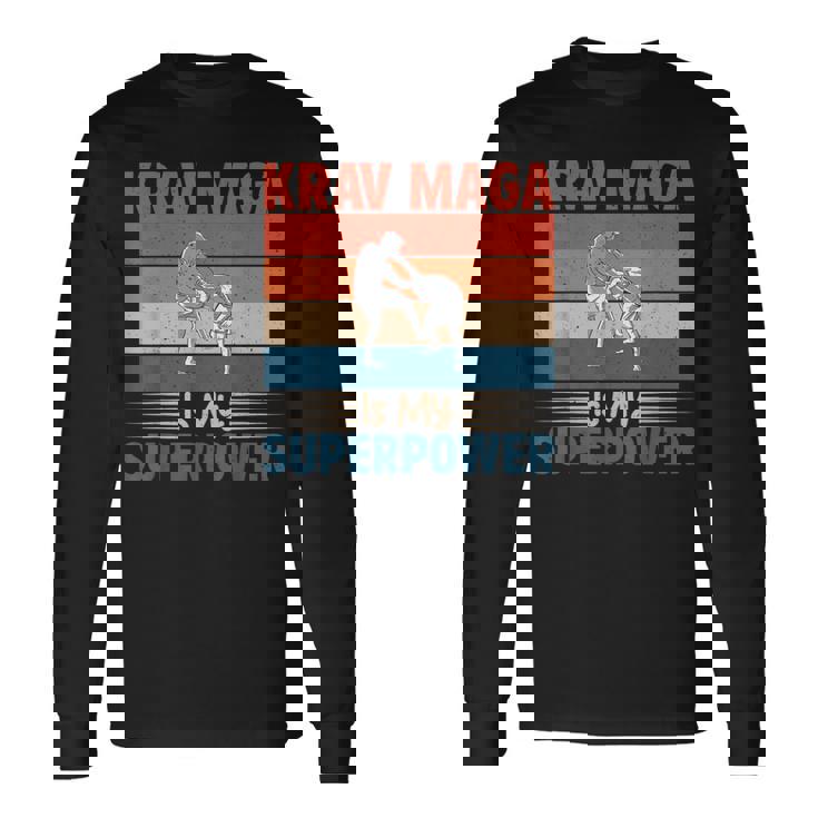 Krav Maga Es Mi Superpoder Krav Maga Camiseta de manga larga