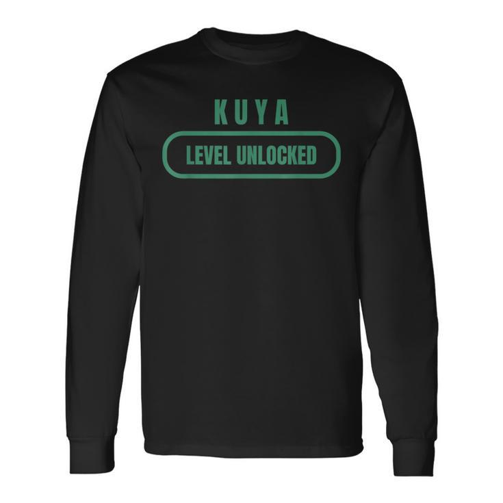 Kuya Level Unlocked Becoming A Filipino Older Brother Long Sleeve T-Shirt