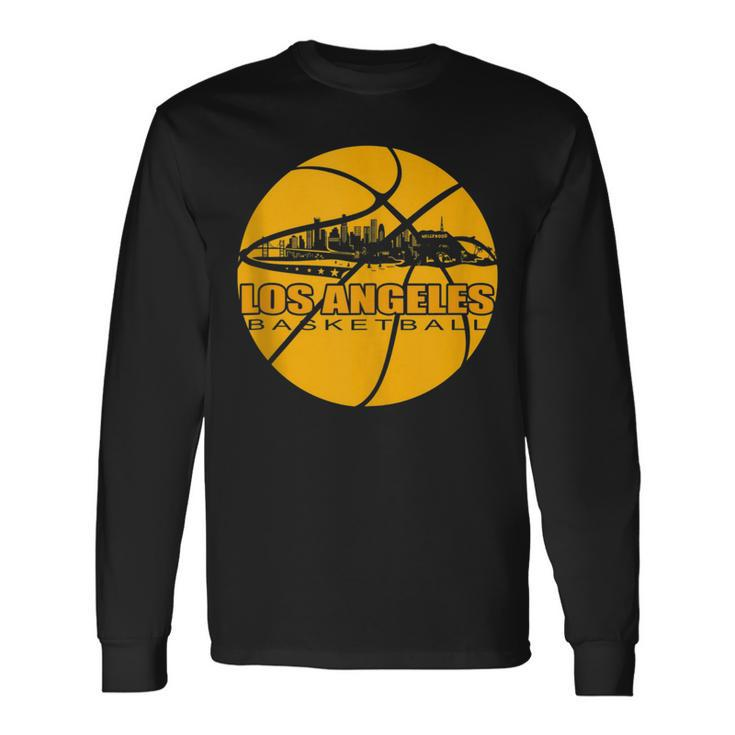 La Basketball Lover Los Angeles Basketball Long Sleeve T-Shirt Gifts ideas