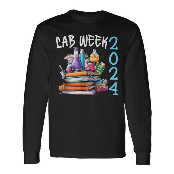 Lab Week 2024 Laboratory Worker Fun Technologist Fan Long Sleeve T-Shirt Gifts ideas