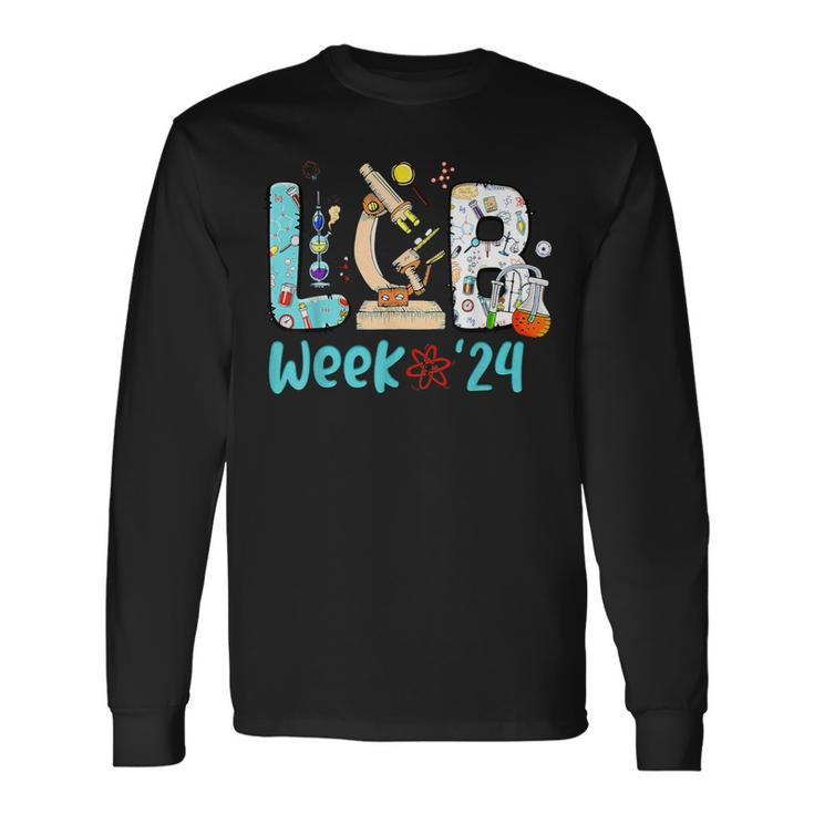 Lab Week 2024 Medical Lab Tech Patient Care Long Sleeve T-Shirt