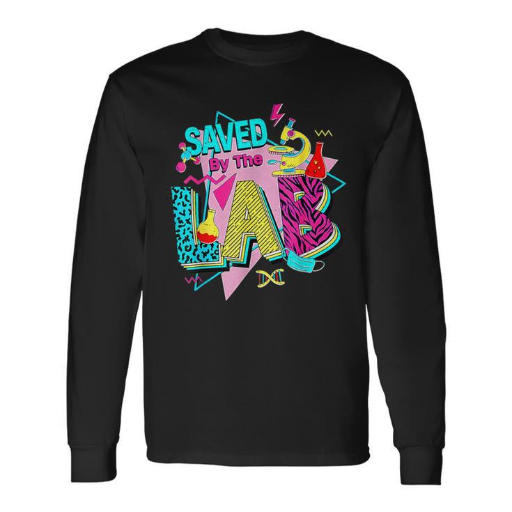 Lab Week 2024 Saved By The Lab Retro Medical Laboratory Tech Long Sleeve T-Shirt
