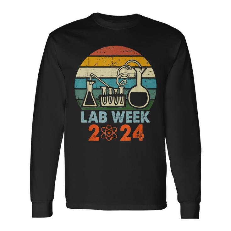 Laboratory Tech Medical Technician Scientist Lab Week 2024 Long Sleeve T-Shirt