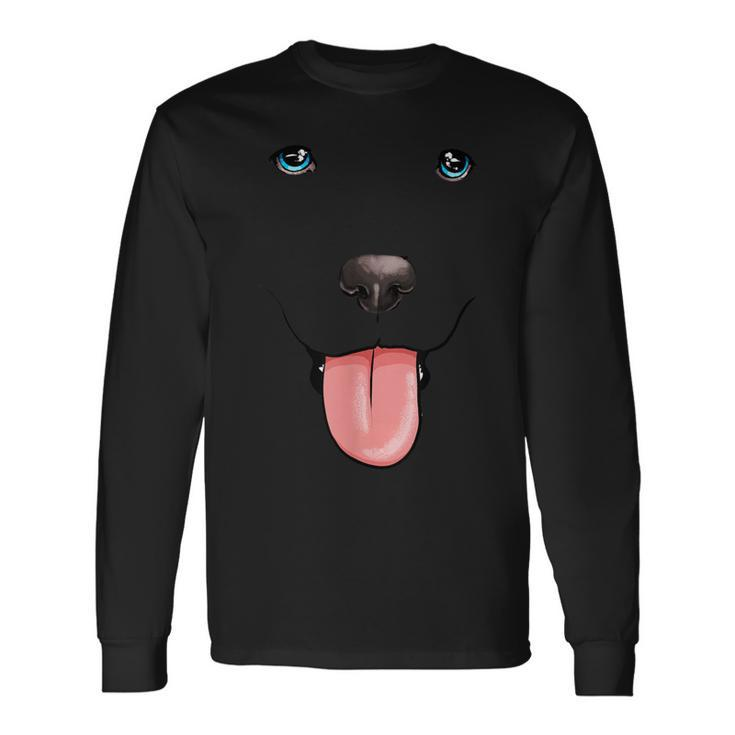 Labrador Face Lab Dog Costume I Love My Labrador Long Sleeve T-Shirt
