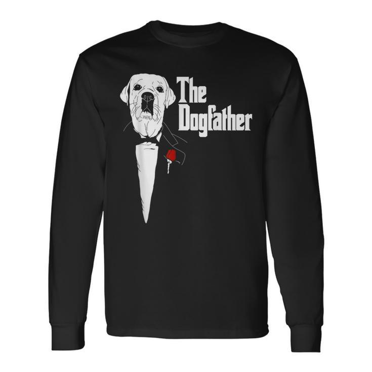 Labrador Retriever Dad The Dogfather Labrador Lab Long Sleeve T-Shirt