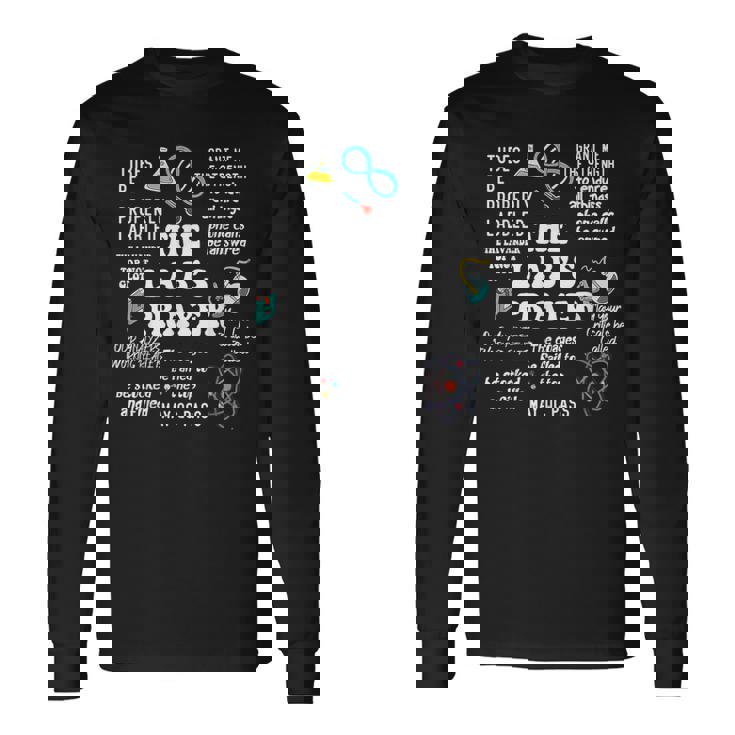 The Lab's Prayer Medical Laboratory Scientist Lab Week 2024 Long Sleeve T-Shirt