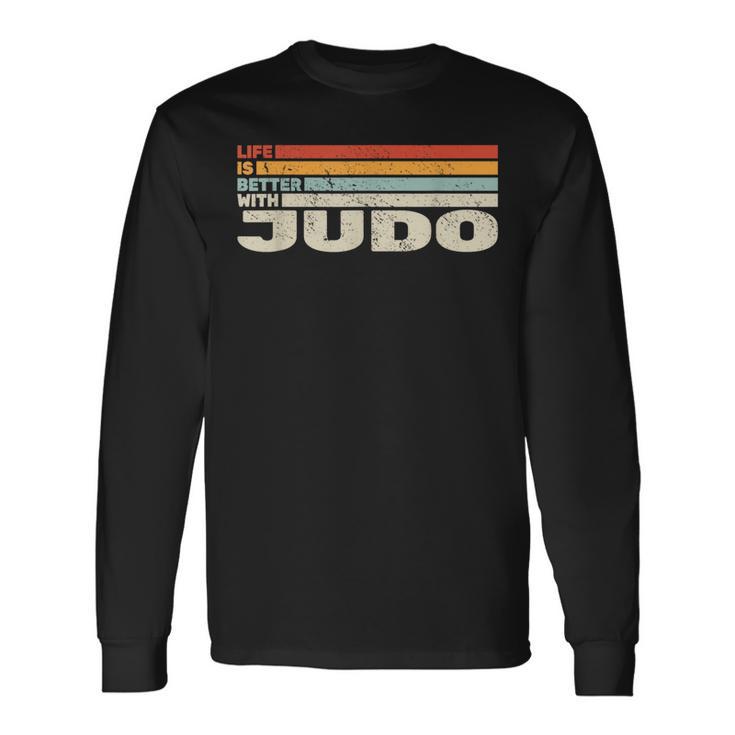 Laida Es Mejor Con Judo Y Judokasintage Judoist Judo Camiseta de manga larga