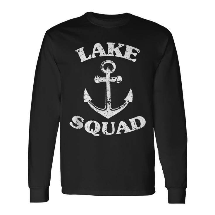 Lake Squad Boating Camping Boat Vacation Family Long Sleeve T-Shirt