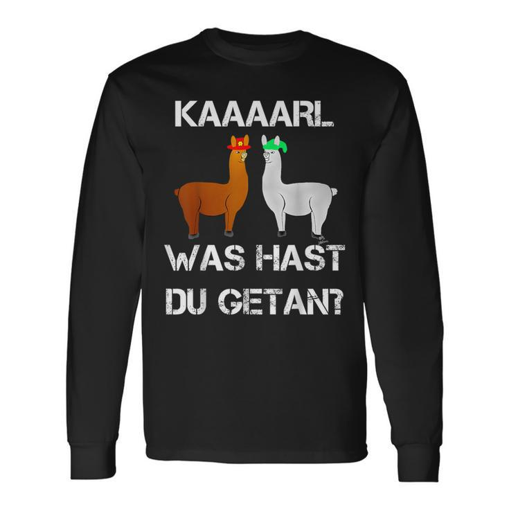 Lamas With Hüten Karl Was Hat Du Getan Lama Langarmshirts Geschenkideen