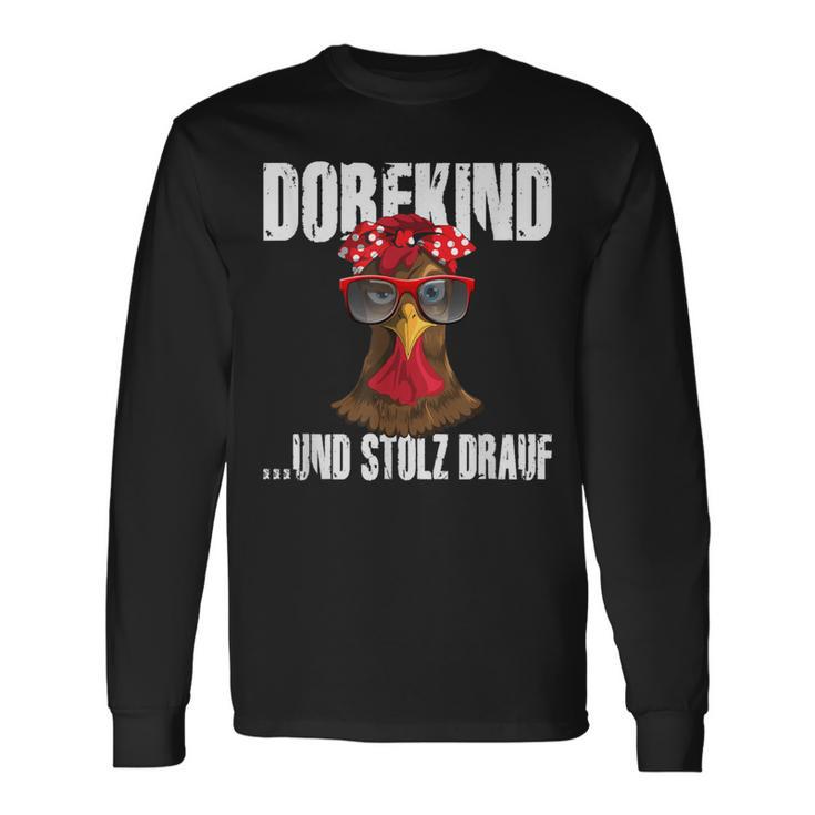 Landwirt Dorfkind & Stolz Drauf Villfkinder Saying Farm Langarmshirts Geschenkideen