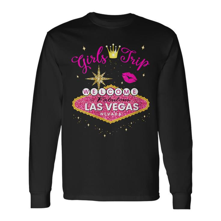 Las Vegas Girls Trip 2024 Vegas Baby Birthday Squad Long Sleeve T-Shirt