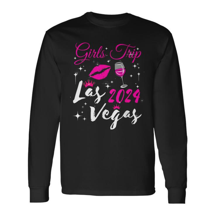 Las Vegas Girls Trip 2024 Girls Weekend Friend Matching Long Sleeve T-Shirt