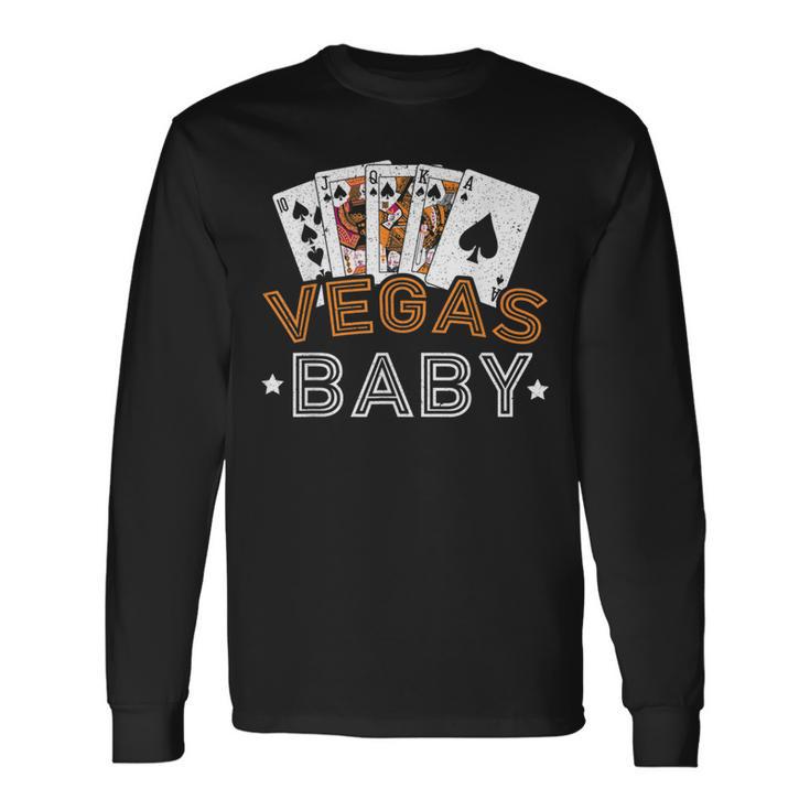 Las Vegas Nevada Strip Glücksspielproblem Langarmshirts, Schwarz S Geschenkideen