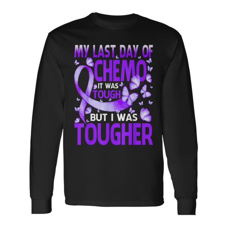 My Last Day Of Day Chemo Hodgkin's Lymphoma Awareness Long Sleeve T-Shirt