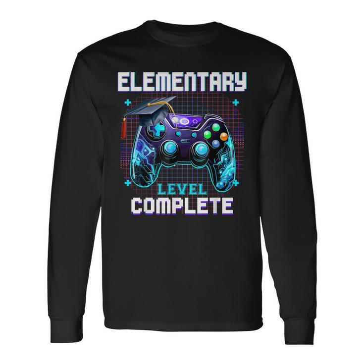 Last Day Of Elementary Level Complete Graduation Him Boys Long Sleeve T-Shirt