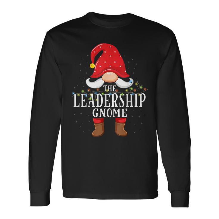 Leadership Gnome Matching Christmas Family Pajama Long Sleeve T-Shirt