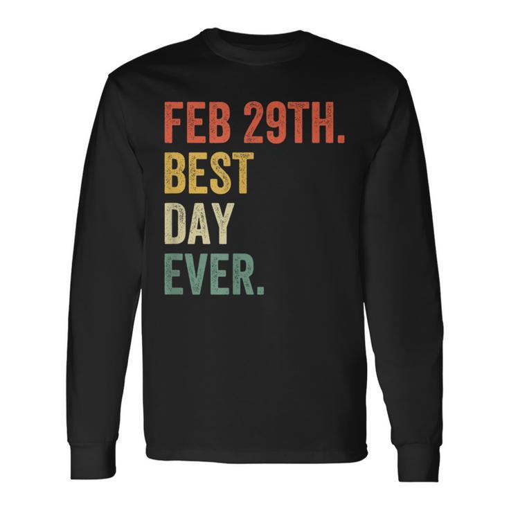 Leap Day 2024 Best Day Ever February 29Th Leap Year Cute Long Sleeve T-Shirt