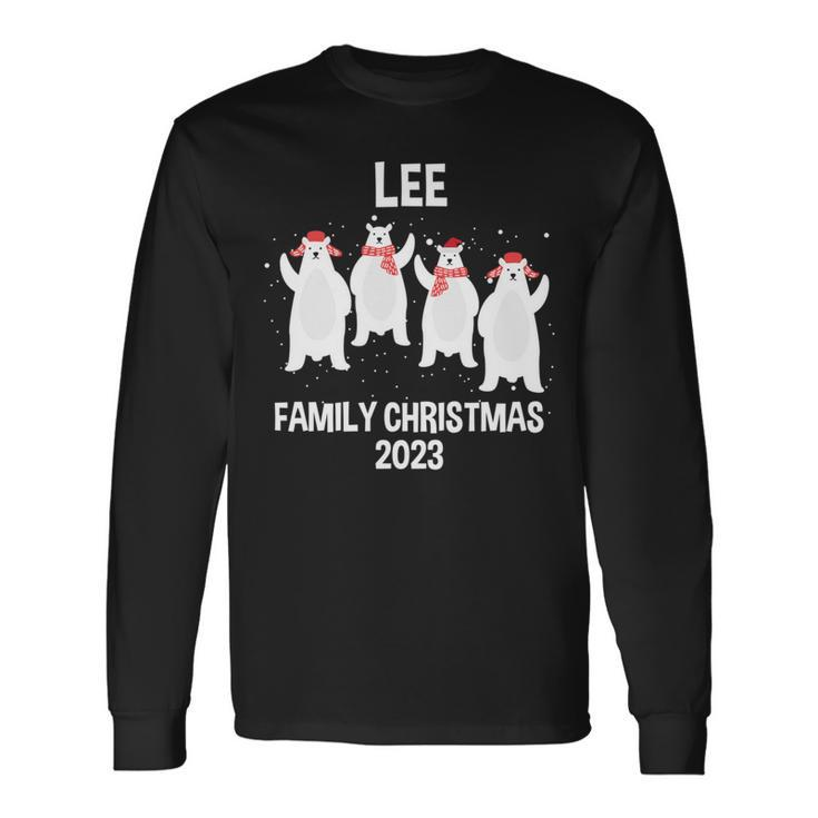 Lee Family Name Lee Family Christmas Long Sleeve T-Shirt