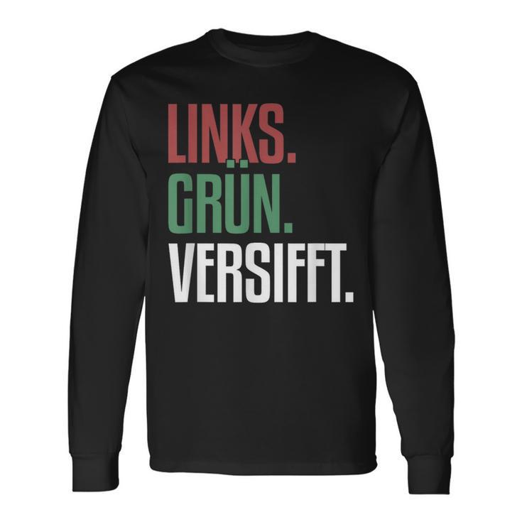 Left Green Versifft Ironic Anti-Rassism Langarmshirts Geschenkideen