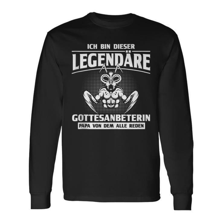 Legendäre Gottesanbeterin Papa Entomologen Langarmshirts Geschenkideen