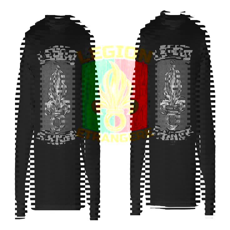 Legion Etrangere Legion Étrangère Française Blason T-shirt à manches longues