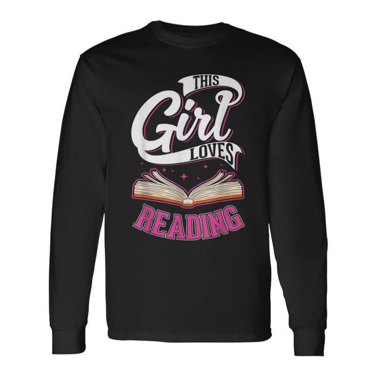 Leseratte Bücher Mädchen Bücherwurm Langarmshirts Geschenkideen