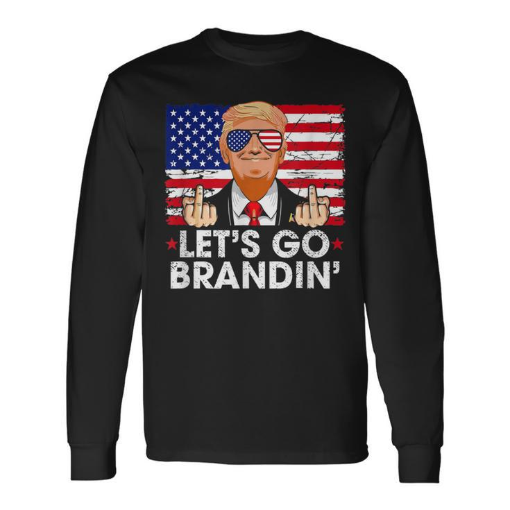 Let's Go Brandin' Anti Joe Biden Costume Long Sleeve T-Shirt