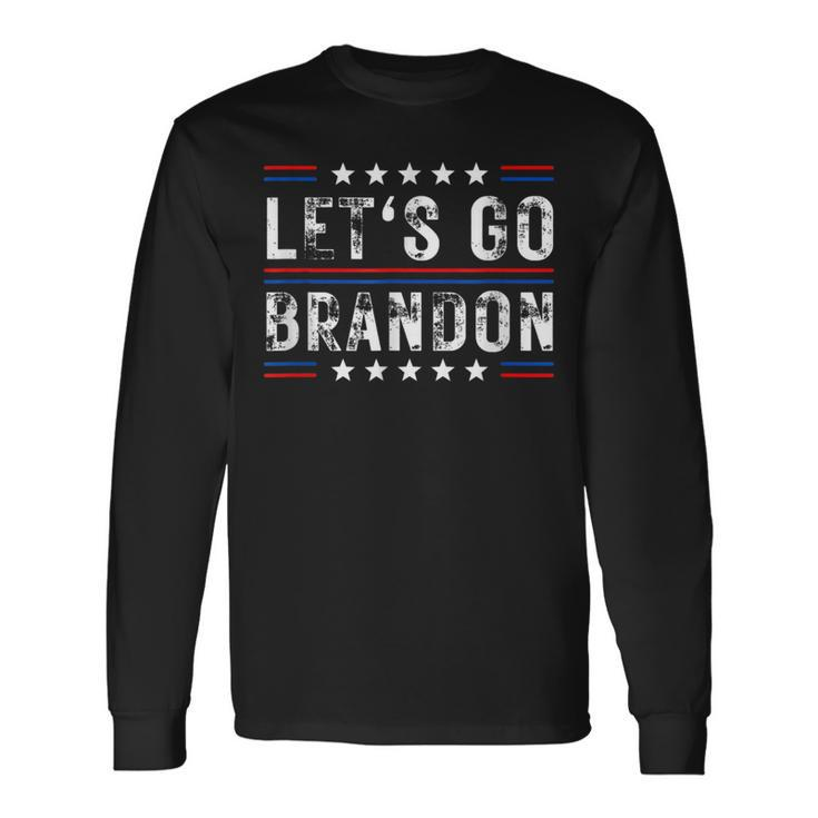 Let’S Go Brandon Vintage Pro America Anti-Biden Social Club Long Sleeve T-Shirt