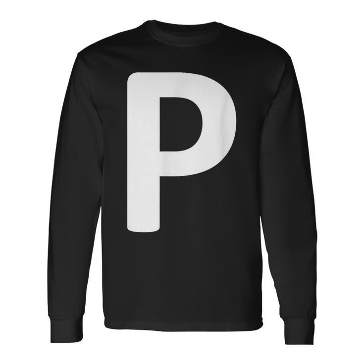 Letter P Langarmshirts Geschenkideen