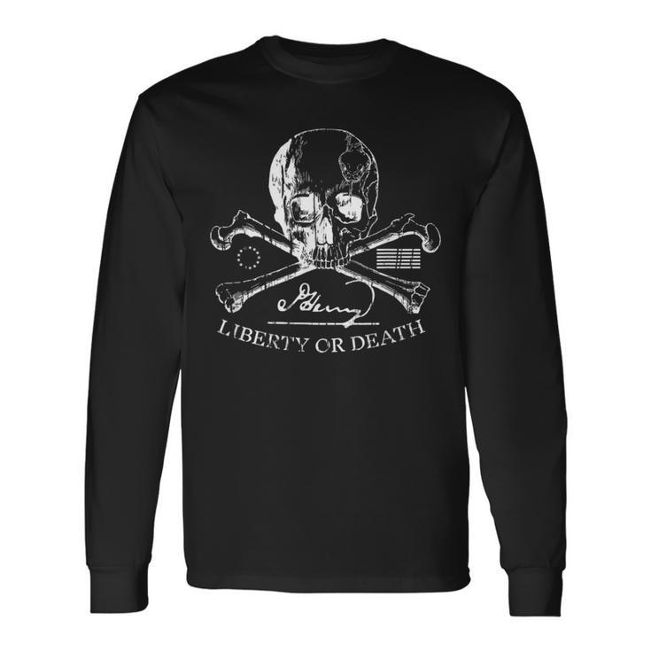 Liberty Or Death Patrick Henry Classic Front Long Sleeve T-Shirt