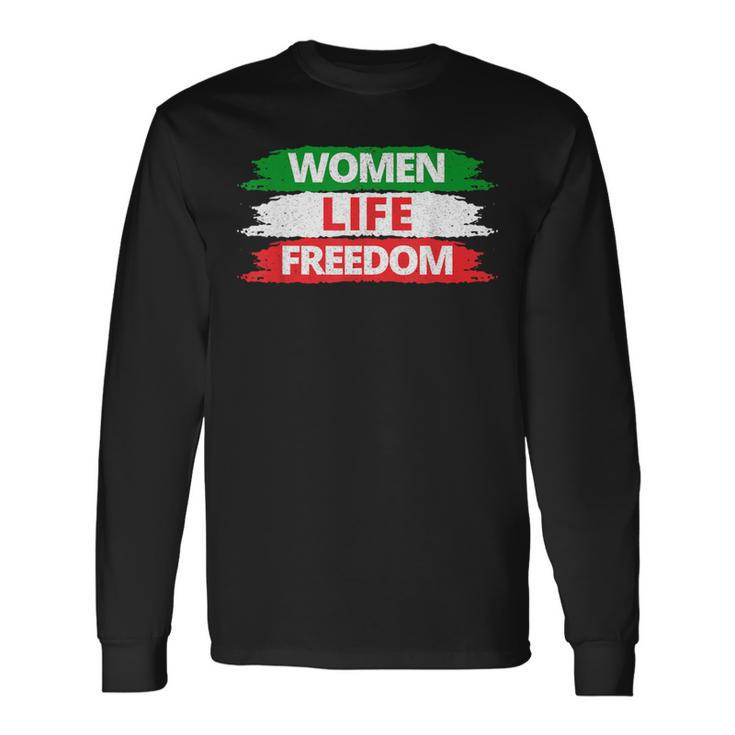 Life Freedom Vintage Distressed Free Iran Long Sleeve T-Shirt
