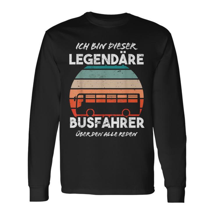 Line Bus Best Bus Driver Langarmshirts Geschenkideen