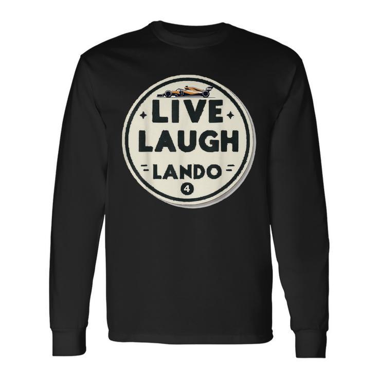 Live Laugh Lando F1 Inspired Long Sleeve T-Shirt
