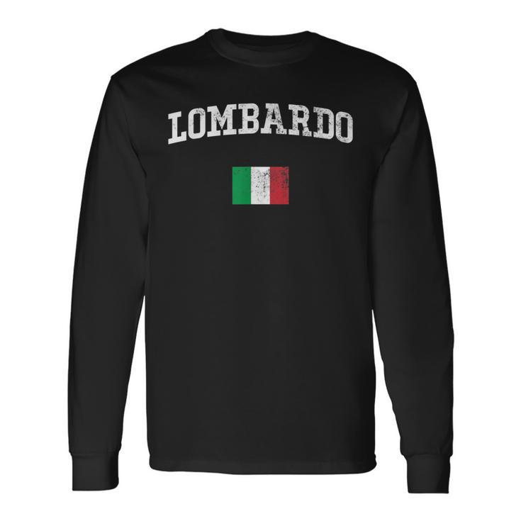 Lombardo Family Name Personalized Long Sleeve T-Shirt