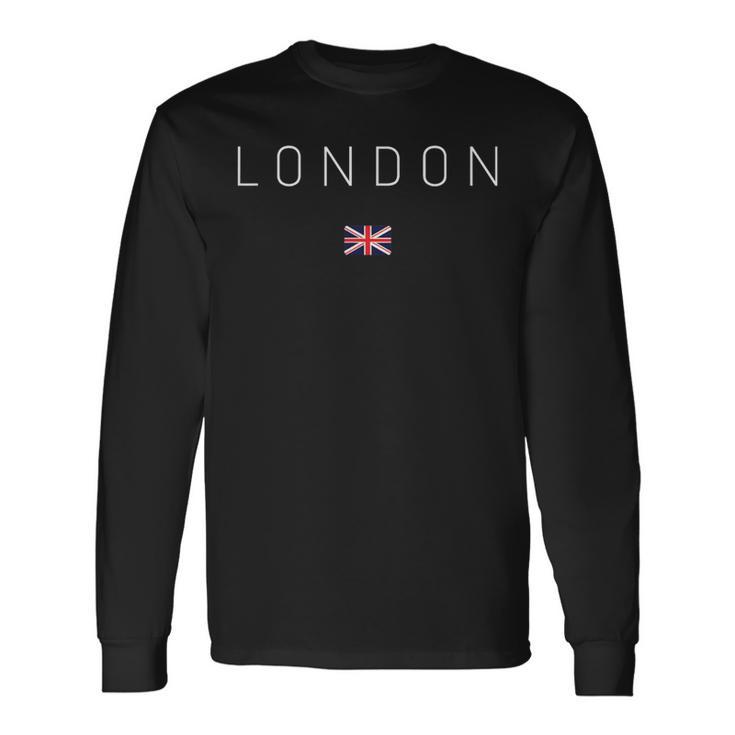 London Uk Flag S Langarmshirts Geschenkideen