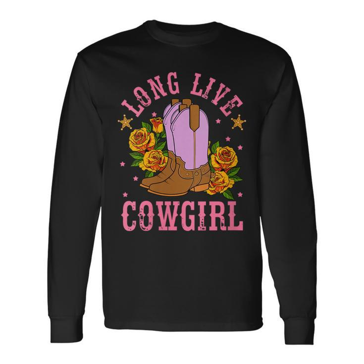 Long Live Western Country Southern Cowgirl Long Sleeve T-Shirt