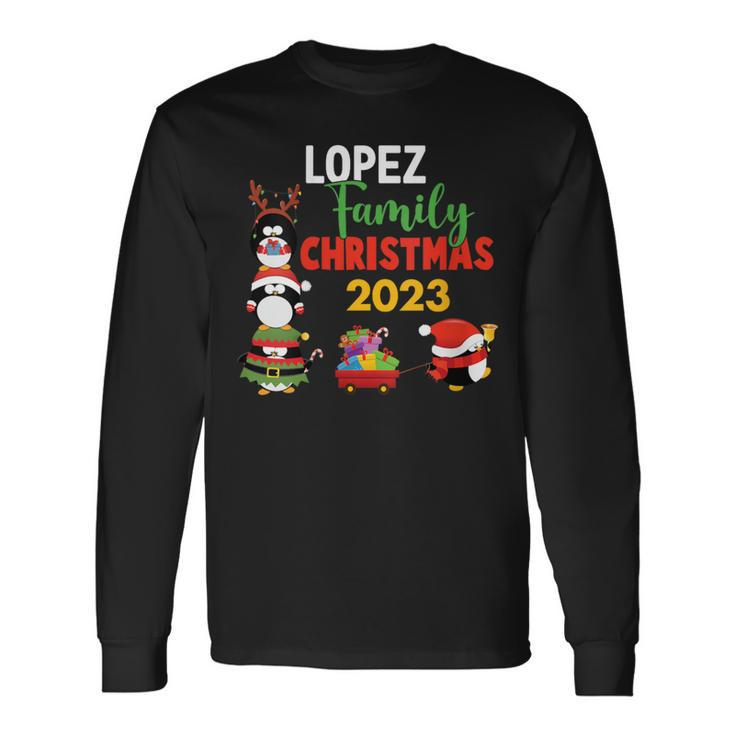 Lopez Family Name Lopez Family Christmas Long Sleeve T-Shirt