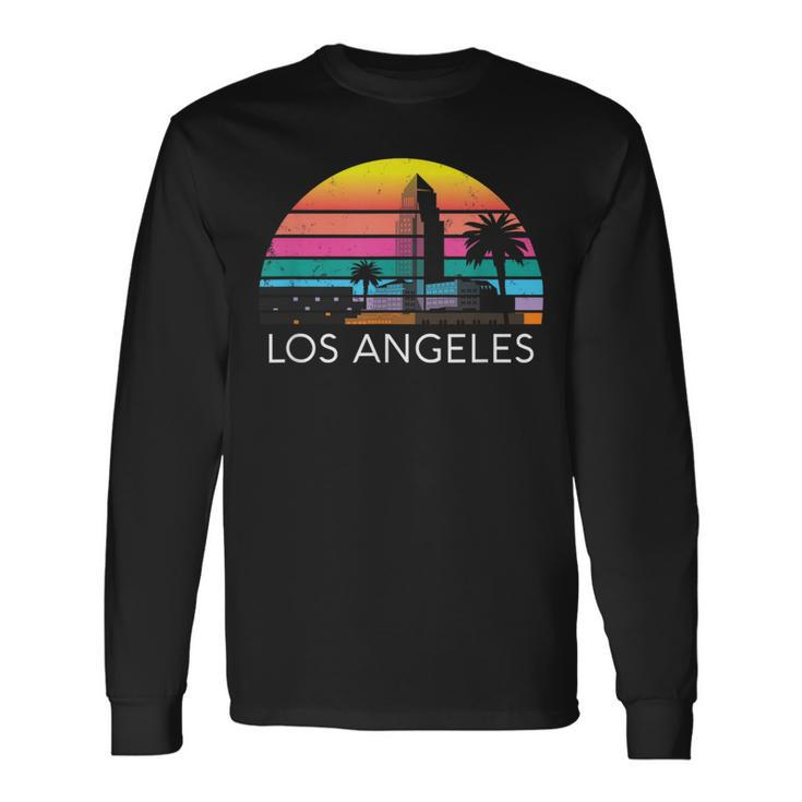 Los Angeles Beach California Surf Vintage Cali Dtla Venice Long Sleeve T-Shirt