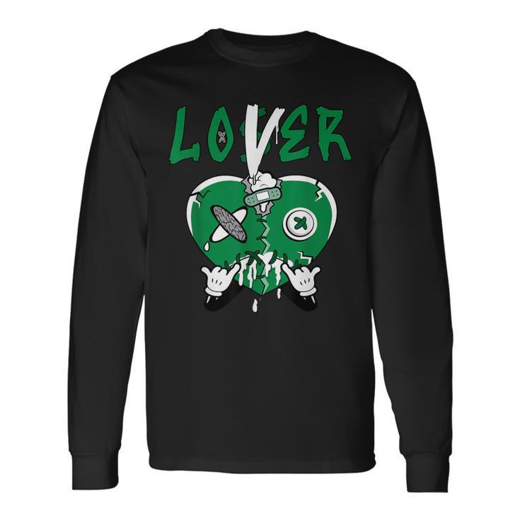 Loser Lover Drip Heart Lucky Green 3S Matching For Women Long Sleeve T-Shirt