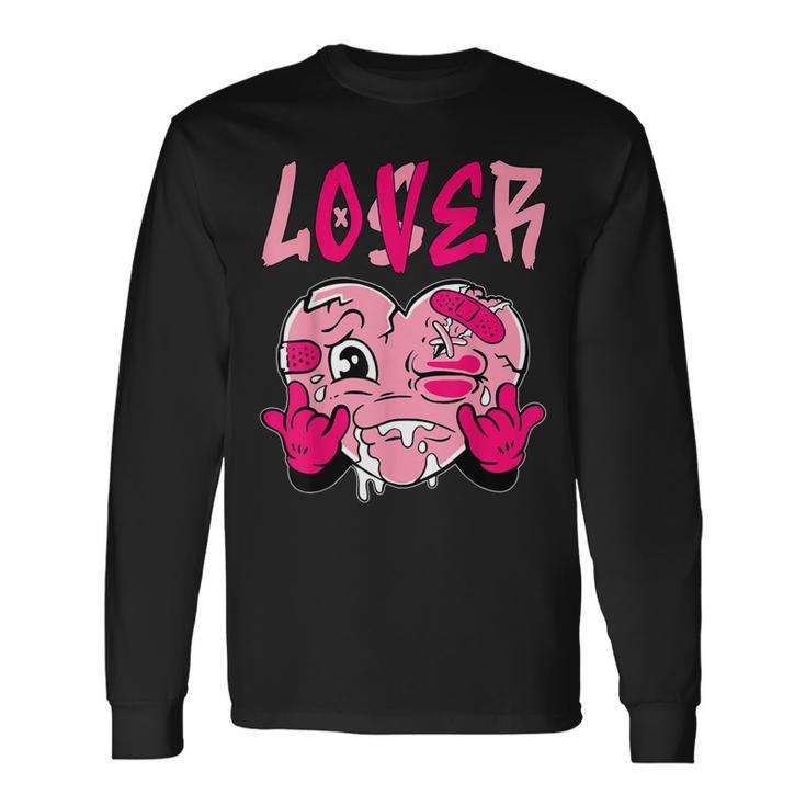 Loser Lover Pink Drip Heart Matching Outfit Women Long Sleeve T-Shirt