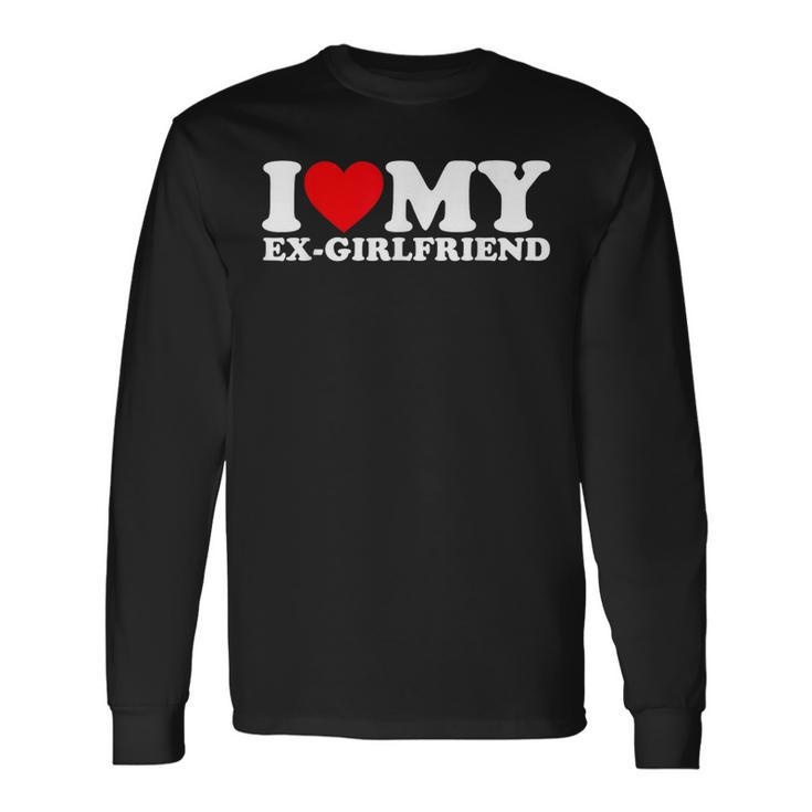 I Love My Ex-Girlfriend I Heart My Ex-Girlfriend Gf Matching Long Sleeve T-Shirt