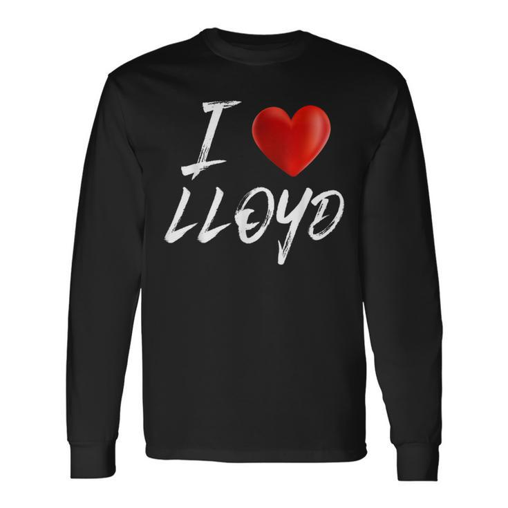 I Love Heart Lloyd Family Name T Long Sleeve T-Shirt
