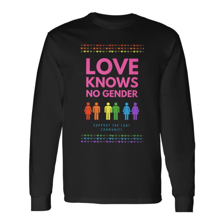 Love Knows No Gender Lgbt Long Sleeve T-Shirt