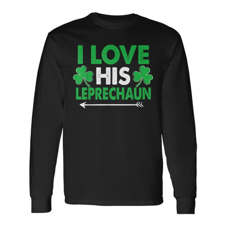 I Love His Leprechaun- St Patrick's Day Couples Long Sleeve T-Shirt Gifts ideas