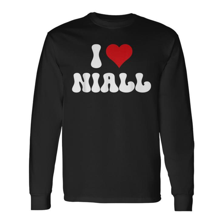 I Love Niall I Heart Niall Valentine's Day Long Sleeve T-Shirt