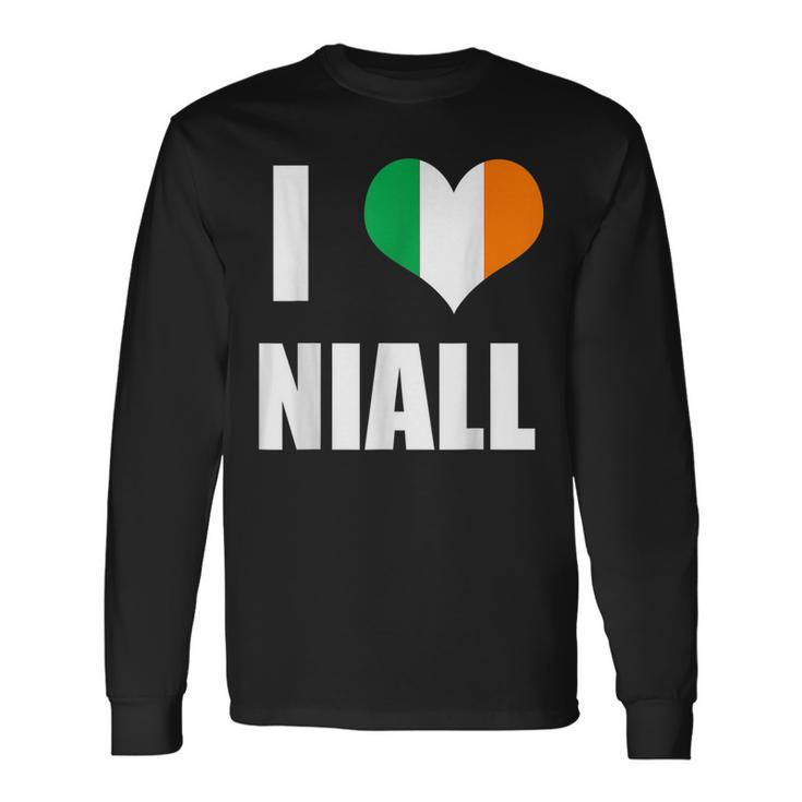 I Love Niall Ireland Flag Long Sleeve T-Shirt Gifts ideas