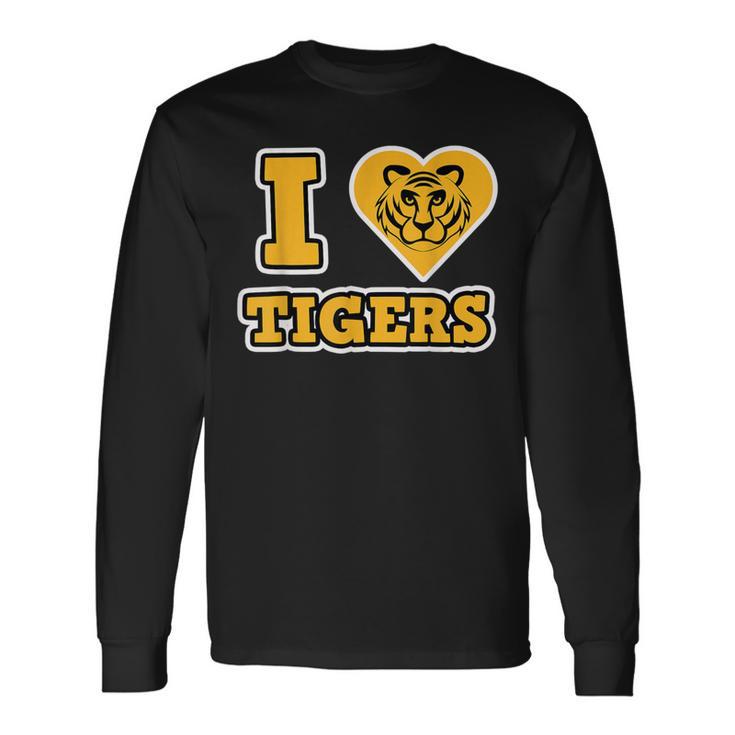 I Love Tigers Tigercat Tiger Long Sleeve T-Shirt Gifts ideas